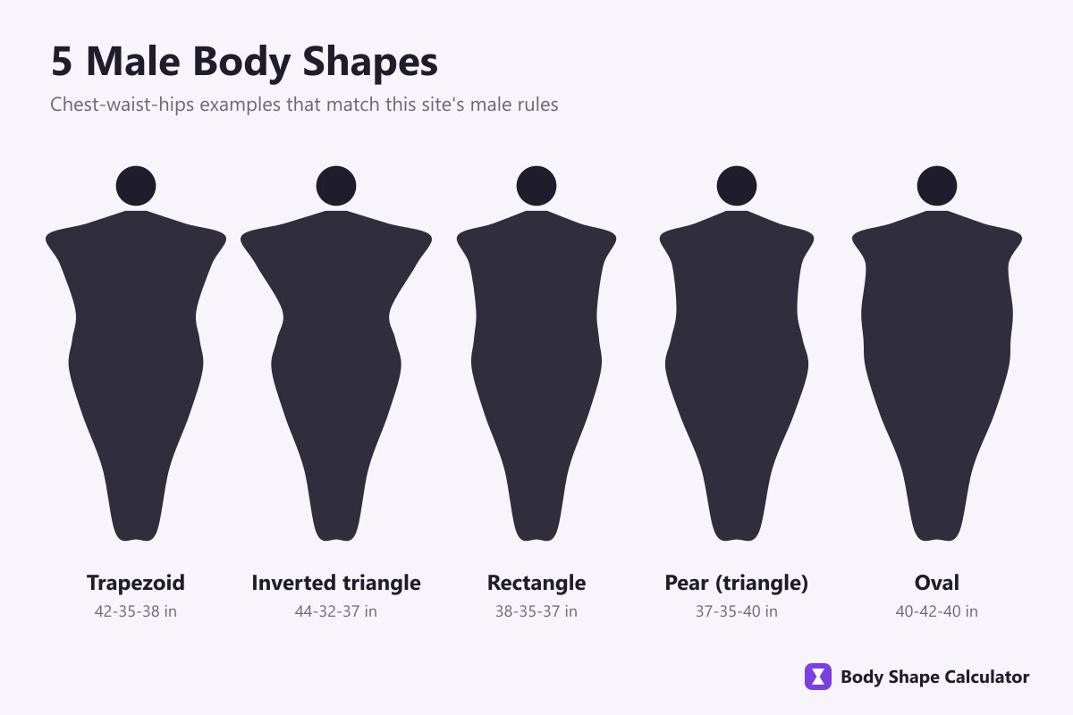five male body shape types