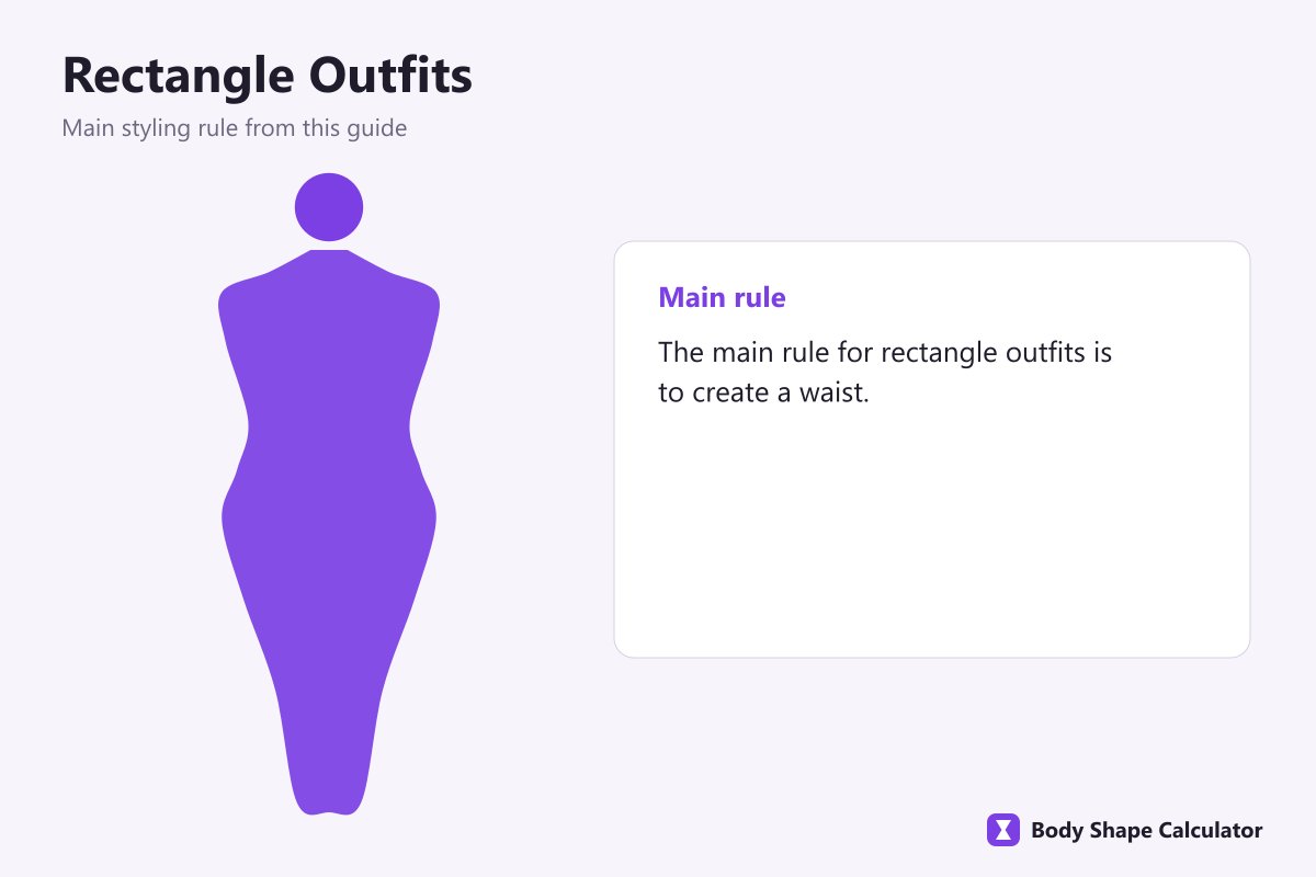 outfits for rectangle body shape