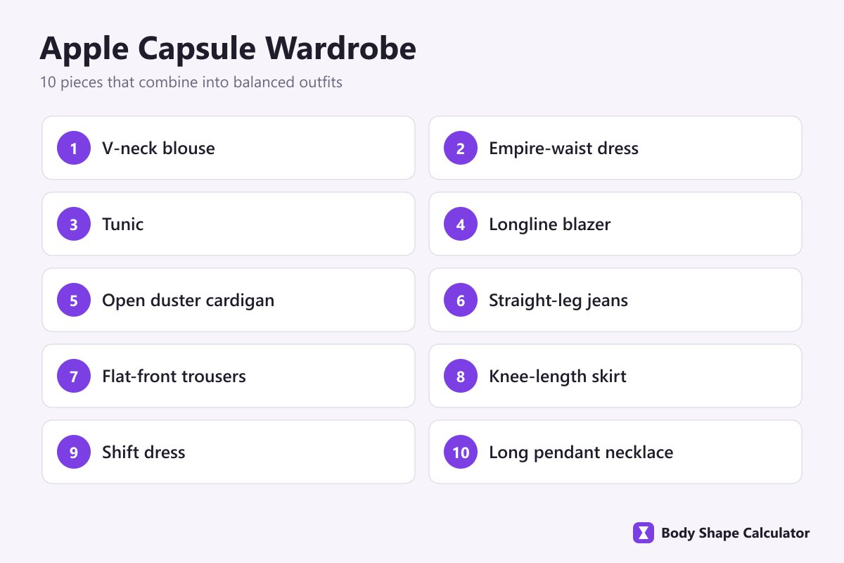 10-piece apple capsule wardrobe